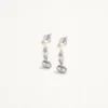Boucles d’oreilles Ovalette en métal, perles et cristaux Swarovski® Boucles d’oreilles Ovalette en métal, perles et cristaux Swarovski®