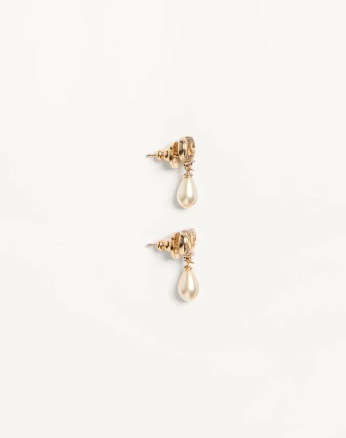 Boucles d’oreilles Ovalette en métal, perles et cristaux Swarovski® Boucles d’oreilles Ovalette en métal, perles et cristaux Swarovski®
