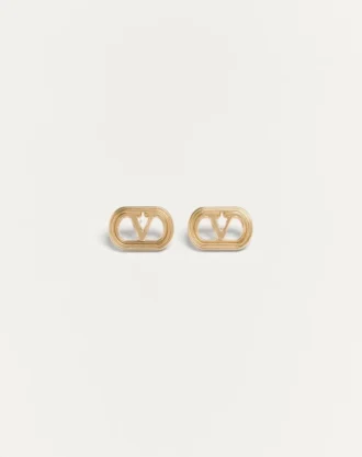 Boucles d&rsquo;oreilles Ovalette en métal Valentino Garavani