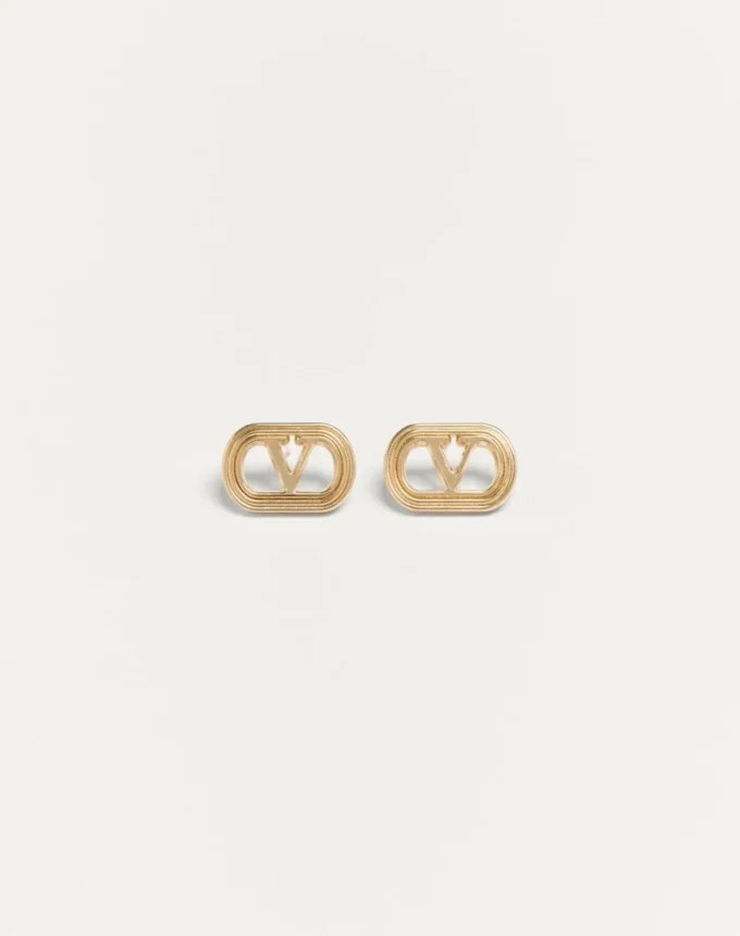 Boucles d&rsquo;oreilles Ovalette en métal Valentino Garavani