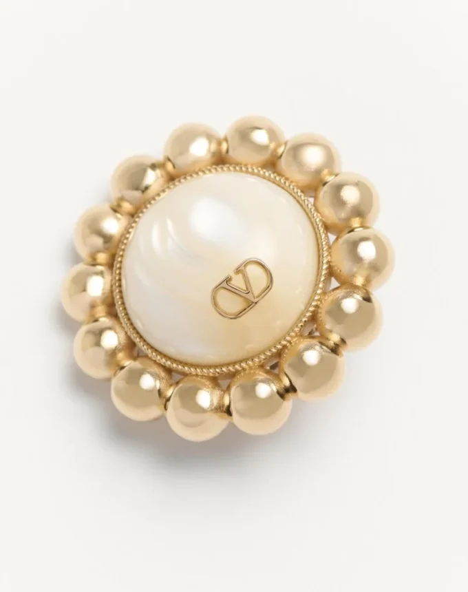 Boucles d&rsquo;oreilles Pas Plus en métal et perles