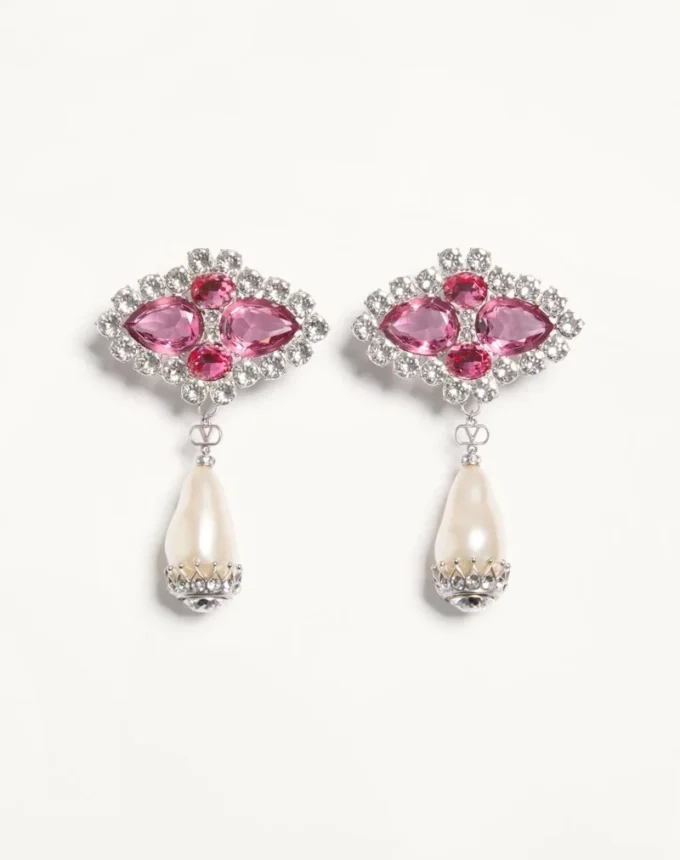 Boucles d’oreilles Pas Plus en métal, résine, émail et cristaux Boucles d’oreilles Pas Plus en métal, résine, émail et cristaux