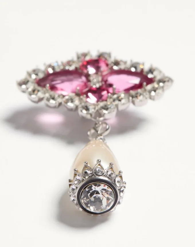 Boucles d’oreilles Pas Plus en métal, résine, émail et cristaux Boucles d’oreilles Pas Plus en métal, résine, émail et cristaux
