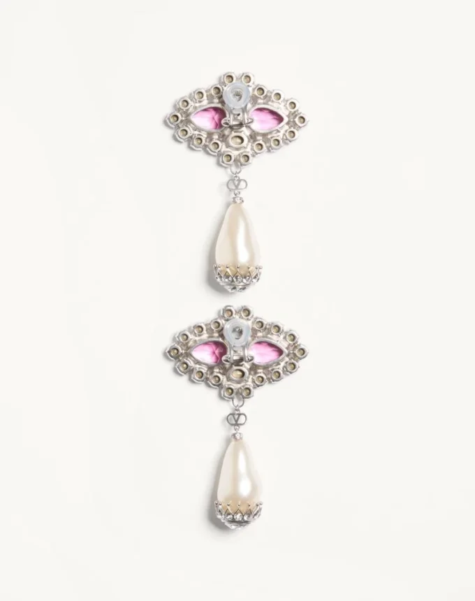 Boucles d’oreilles Pas Plus en métal, résine, émail et cristaux Boucles d’oreilles Pas Plus en métal, résine, émail et cristaux
