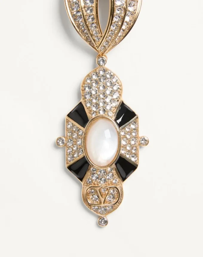 Boucles d’oreilles Pas Plus en métal, résine, émail et cristaux Swarovski® Boucles d’oreilles Pas Plus en métal, résine, émail et cristaux Swarovski®