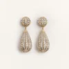 Boucles d&rsquo;oreilles Poetique Des Gouttes en métal et cristaux Swarovski®