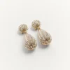 Boucles d&rsquo;oreilles Poetique Des Gouttes en métal et cristaux Swarovski®