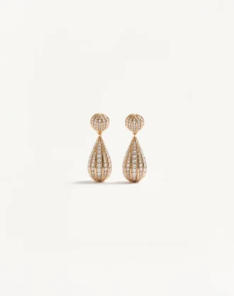 Boucles d&rsquo;oreilles Poetiques Des Gouttes en métal et cristaux Swarovski®