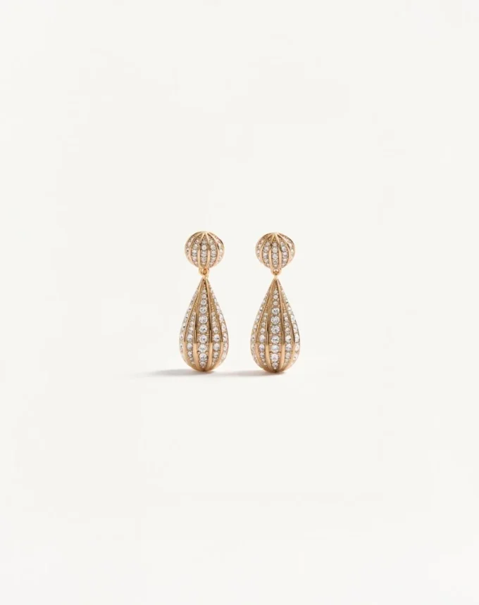 Boucles d’oreilles Poetiques Des Gouttes en métal et cristaux Swarovski® Boucles d’oreilles Poetiques Des Gouttes en métal et cristaux Swarovski®