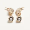 Boucles d’oreilles Poétique des Gouttes en métal, perles et cristaux Swarovski® Boucles d’oreilles Poétique des Gouttes en métal, perles et cristaux Swarovski®
