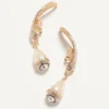 Boucles d’oreilles Poétique des Gouttes en métal, perles et cristaux Swarovski® Boucles d’oreilles Poétique des Gouttes en métal, perles et cristaux Swarovski®