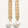 Boucles d’oreilles San Fin en métal avec cristaux Swarovski® et perles Boucles d’oreilles San Fin en métal avec cristaux Swarovski® et perles