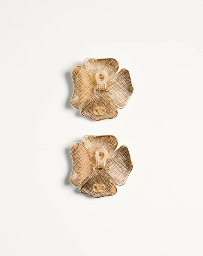 Boucles d&rsquo;oreilles San Fin en métal avec cristaux Swarovski® et perles