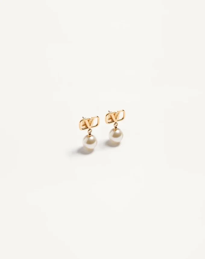 Boucles d’oreilles Vlogo Signature avec perles Swarovski® Boucles d’oreilles Vlogo Signature avec perles Swarovski®