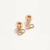 Boucles d&rsquo;oreilles Vlogo Signature en métal et cristaux Swarovski®