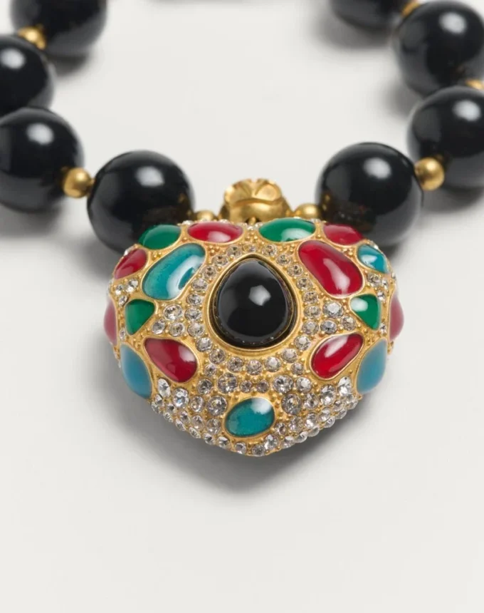 Bracelet Coeur Royal en métal, résine, émail et cristaux Swarovski® Bracelet Coeur Royal en métal, résine, émail et cristaux Swarovski®
