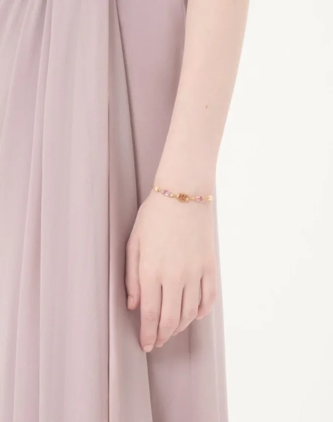 Bracelet Ovalette en métal, perles et cristaux Swarovski® Bracelet Ovalette en métal, perles et cristaux Swarovski®