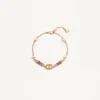Bracelet Ovalette en métal, perles et cristaux Swarovski® Bracelet Ovalette en métal, perles et cristaux Swarovski®