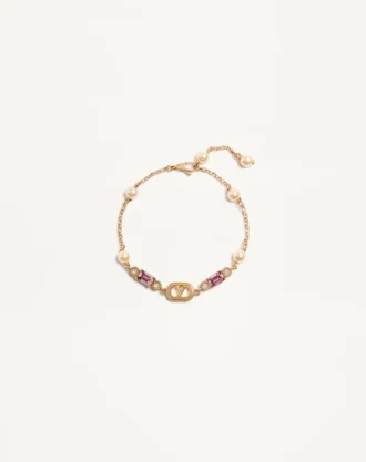 Bracelet Ovalette en métal, perles et cristaux Swarovski® Bracelet Ovalette en métal, perles et cristaux Swarovski®