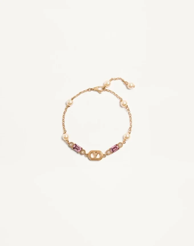 Bracelet Ovalette en métal, perles et cristaux Swarovski® Bracelet Ovalette en métal, perles et cristaux Swarovski®