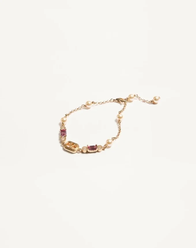 Bracelet Ovalette en métal, perles et cristaux Swarovski® Bracelet Ovalette en métal, perles et cristaux Swarovski®