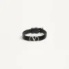 Bracelet Vlogo Signature en cuir de veau grainé Bracelet Vlogo Signature en cuir de veau grainé