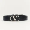 Bracelet Vlogo Signature en cuir de veau grainé Bracelet Vlogo Signature en cuir de veau grainé