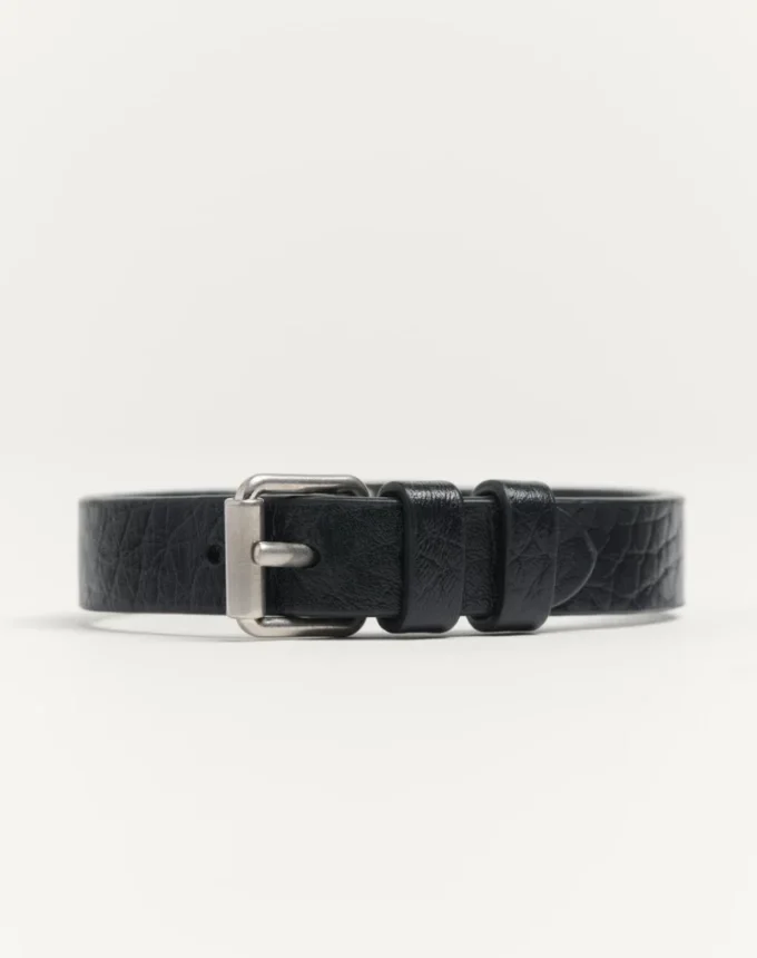 Bracelet Vlogo Signature en cuir de veau grainé Bracelet Vlogo Signature en cuir de veau grainé