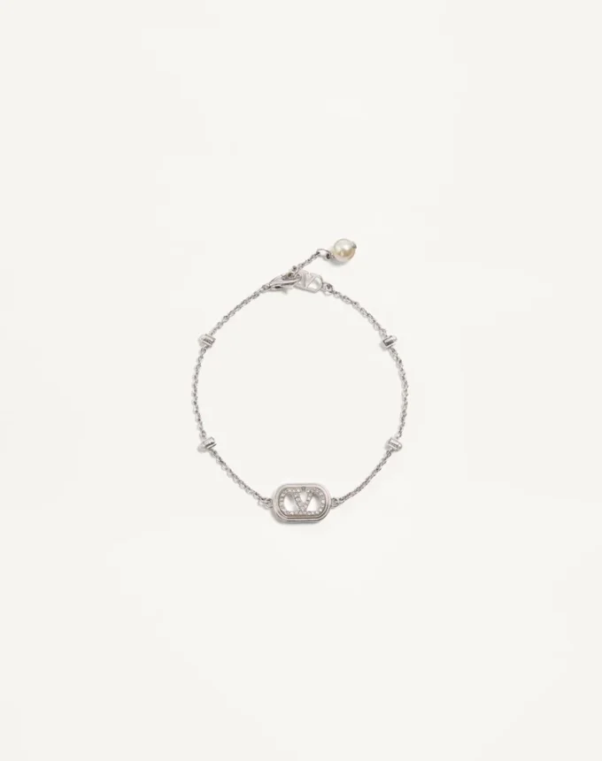 Bracelet Vlogo Signature en métal, perles et cristaux Swarovski® Bracelet Vlogo Signature en métal, perles et cristaux Swarovski®