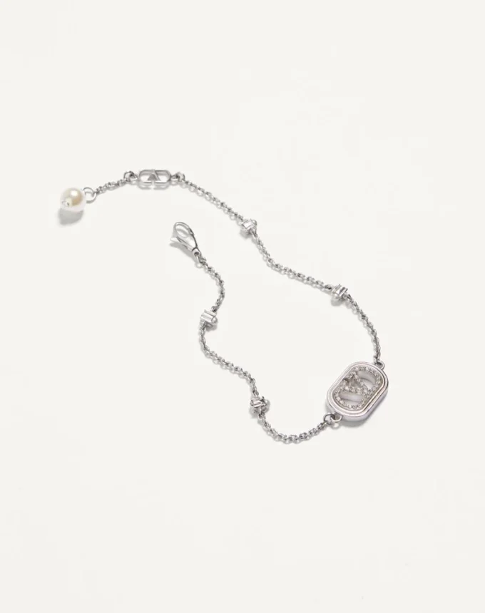 Bracelet Vlogo Signature en métal, perles et cristaux Swarovski® Bracelet Vlogo Signature en métal, perles et cristaux Swarovski®