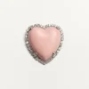Broche Coeur Hyperbole en métal, résine et cristaux Swarovski® Broche Coeur Hyperbole en métal, résine et cristaux Swarovski®