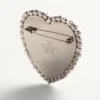 Broche Coeur Hyperbole en métal, résine et cristaux Swarovski® Broche Coeur Hyperbole en métal, résine et cristaux Swarovski®