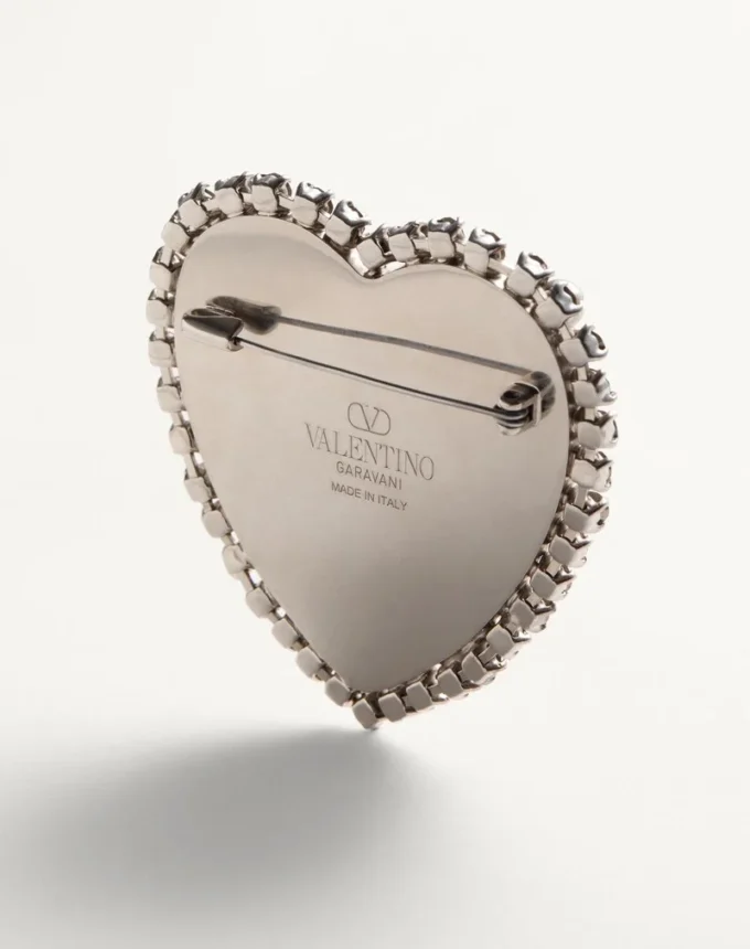 Broche Coeur Hyperbole en métal, résine et cristaux Swarovski® Broche Coeur Hyperbole en métal, résine et cristaux Swarovski®