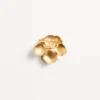 Broche Fleur Lumineuse en métal et tissu Broche Fleur Lumineuse en métal et tissu