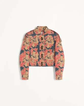 Caban en jacquard floral matelassé Apres L&rsquo;Hiver