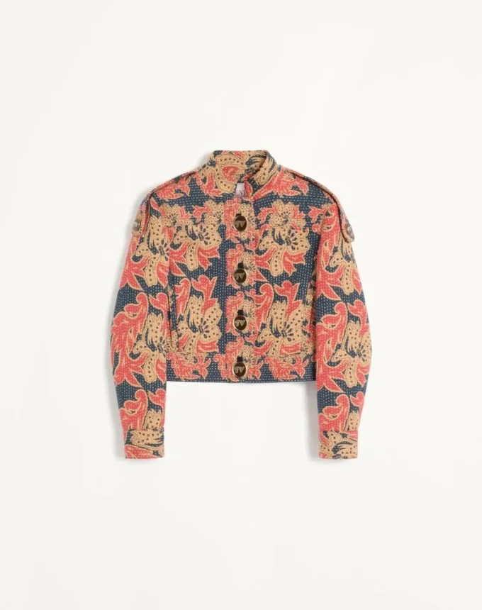 Caban en jacquard floral matelassé Apres L’Hiver Caban en jacquard floral matelassé Apres L’Hiver