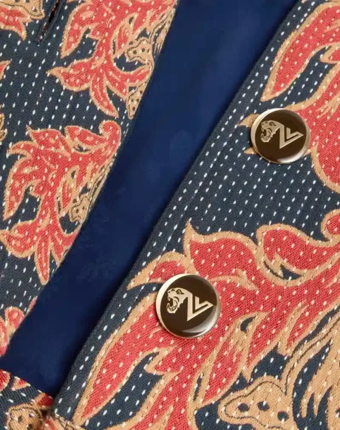 Caban en jacquard floral matelassé Apres L’Hiver Caban en jacquard floral matelassé Apres L’Hiver