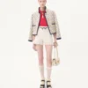 Caban rembourré en jacquard imprimé Cherryfic Caban rembourré en jacquard imprimé Cherryfic
