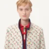 Caban rembourré en jacquard imprimé Cherryfic Caban rembourré en jacquard imprimé Cherryfic
