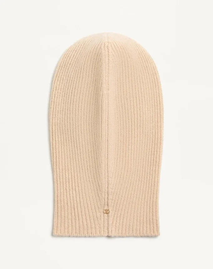Capuche en cachemire et dentelle VLogo Signature