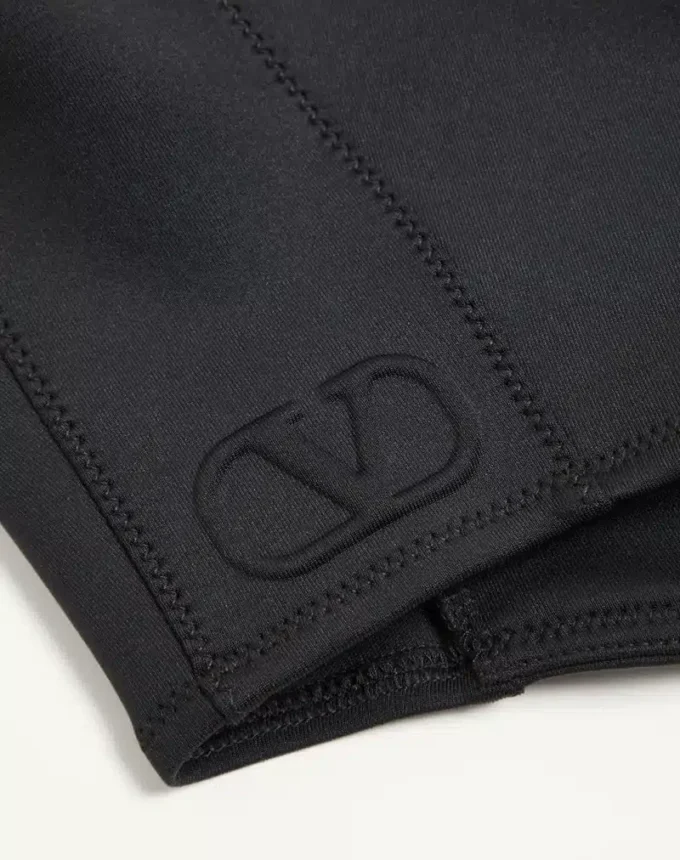 Capuche en jersey VLogo Signature avec fermeture éclair
