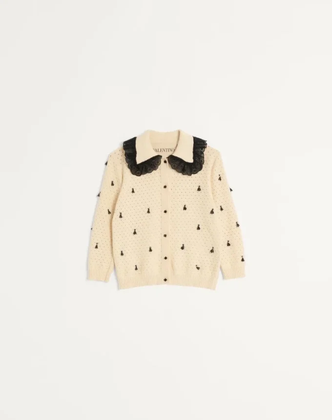 Cardigan en coton brodé Cardigan en coton brodé