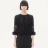 Cardigan en dentelle et coton Cardigan en dentelle et coton