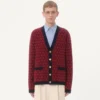 Cardigan en laine avec motif Toute La V Cardigan en laine avec motif Toute La V