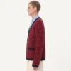 Cardigan en laine avec motif Toute La V Cardigan en laine avec motif Toute La V