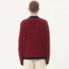 Cardigan en laine avec motif Toute La V Cardigan en laine avec motif Toute La V