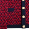 Cardigan en laine avec motif Toute La V Cardigan en laine avec motif Toute La V