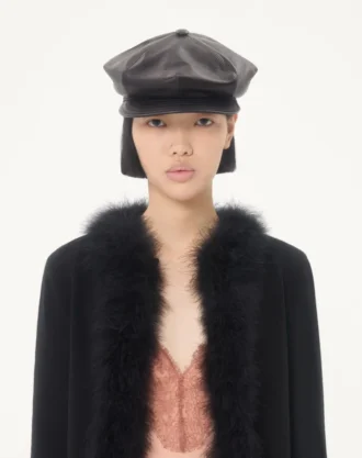 Cardigan en laine avec plumes