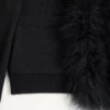 Cardigan en laine avec plumes Cardigan en laine avec plumes
