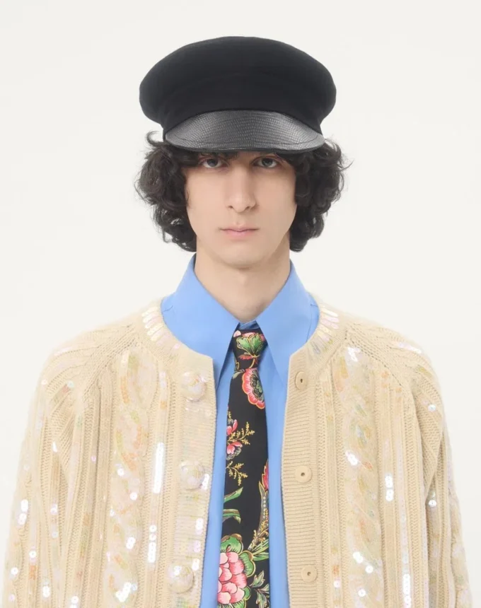 Cardigan en laine brodé Cardigan en laine brodé